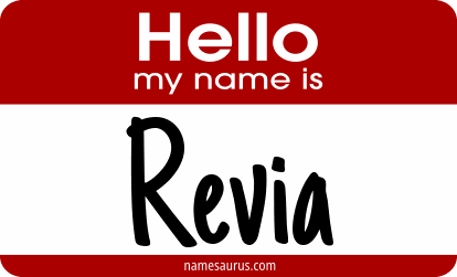 Hello my name is Revia png download