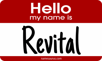 Hello my name is Revital png download
