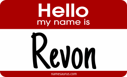 Hello my name is Revon png download