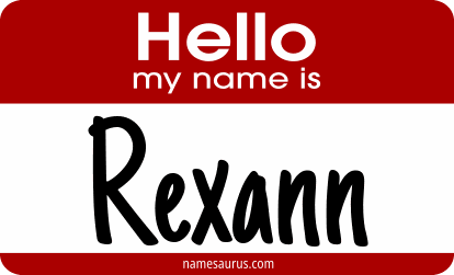 Hello my name is Rexann png download