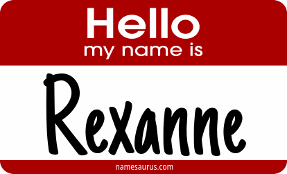 Hello my name is Rexanne png download