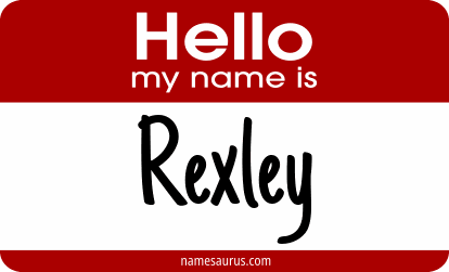 Hello my name is Rexley png download