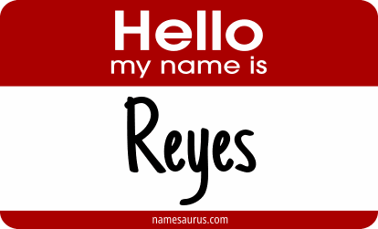Hello my name is Reyes png download