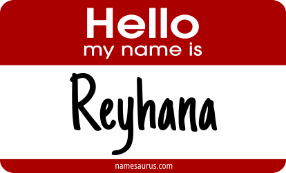 Hello my name is Reyhana png download