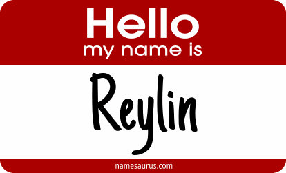 Hello my name is Reylin png download