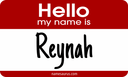 Hello my name is Reynah png download