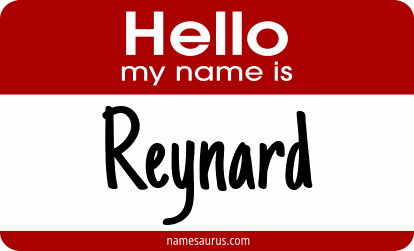 Hello my name is Reynard png download