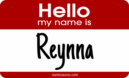 Hello my name is Reynna png download