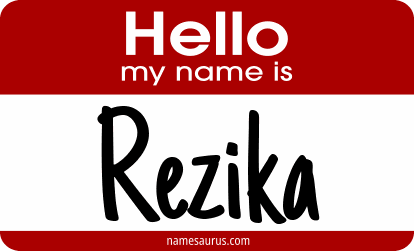 Hello my name is Rezika png download