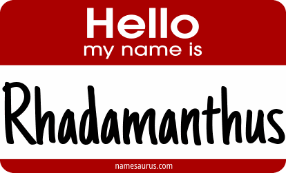 Hello my name is Rhadamanthus png download
