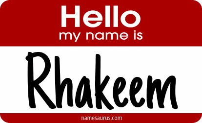 Hello my name is Rhakeem png download