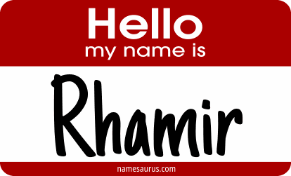 Hello my name is Rhamir png download