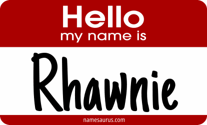 Hello my name is Rhawnie png download
