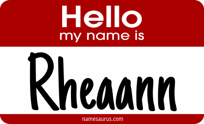 Hello my name is Rheaann png download