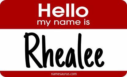 Hello my name is Rhealee png download