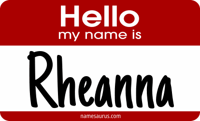 Hello my name is Rheanna png download