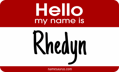 Hello my name is Rhedyn png download