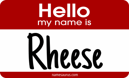 Hello my name is Rheese png download