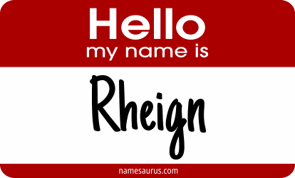 Hello my name is Rheign png download