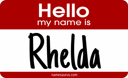 Hello my name is Rhelda png download