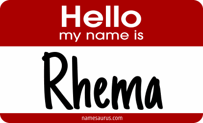 Hello my name is Rhema png download