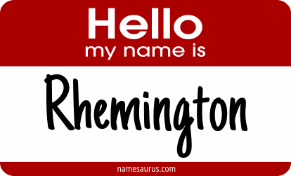 Hello my name is Rhemington png download