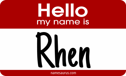 Hello my name is Rhen png download