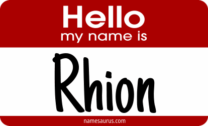 Hello my name is Rhion png download