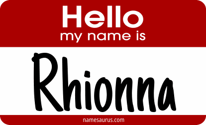 Hello my name is Rhionna png download