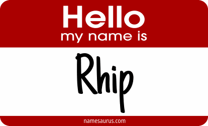 Hello my name is Rhip png download