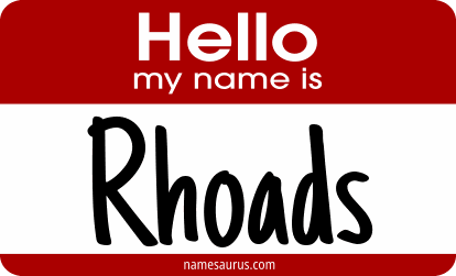 Hello my name is Rhoads png download
