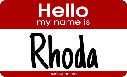 Hello my name is Rhoda png download