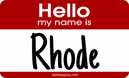 Hello my name is Rhode png download