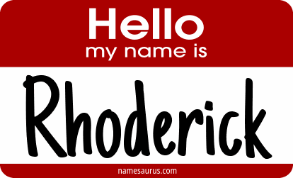 Hello my name is Rhoderick png download
