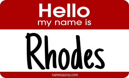 Hello my name is Rhodes png download