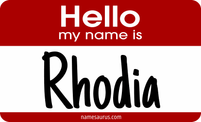 Hello my name is Rhodia png download