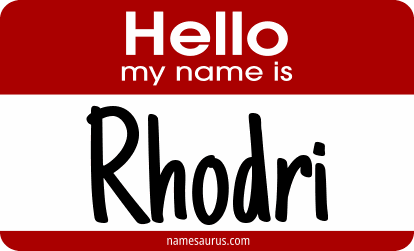 Hello my name is Rhodri png download