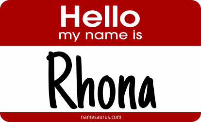 Hello my name is Rhona png download