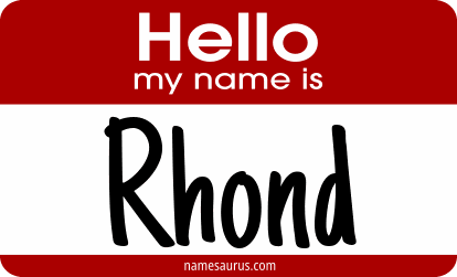 Hello my name is Rhond png download