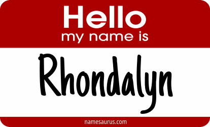 Hello my name is Rhondalyn png download