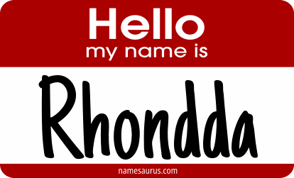Hello my name is Rhondda png download