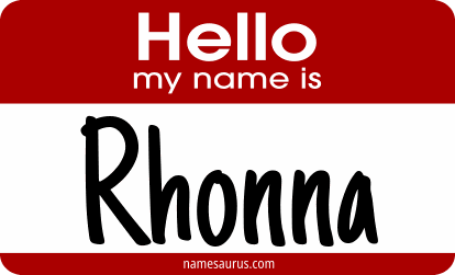 Hello my name is Rhonna png download