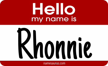 Hello my name is Rhonnie png download