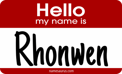 Hello my name is Rhonwen png download