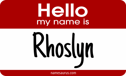 Hello my name is Rhoslyn png download