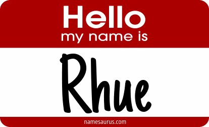Hello my name is Rhue png download