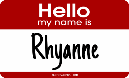 Hello my name is Rhyanne png download