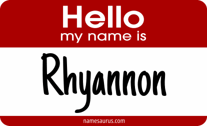 Hello my name is Rhyannon png download