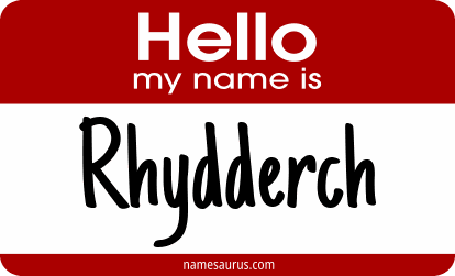 Hello my name is Rhydderch png download