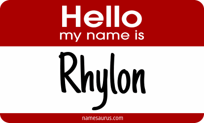 Hello my name is Rhylon png download